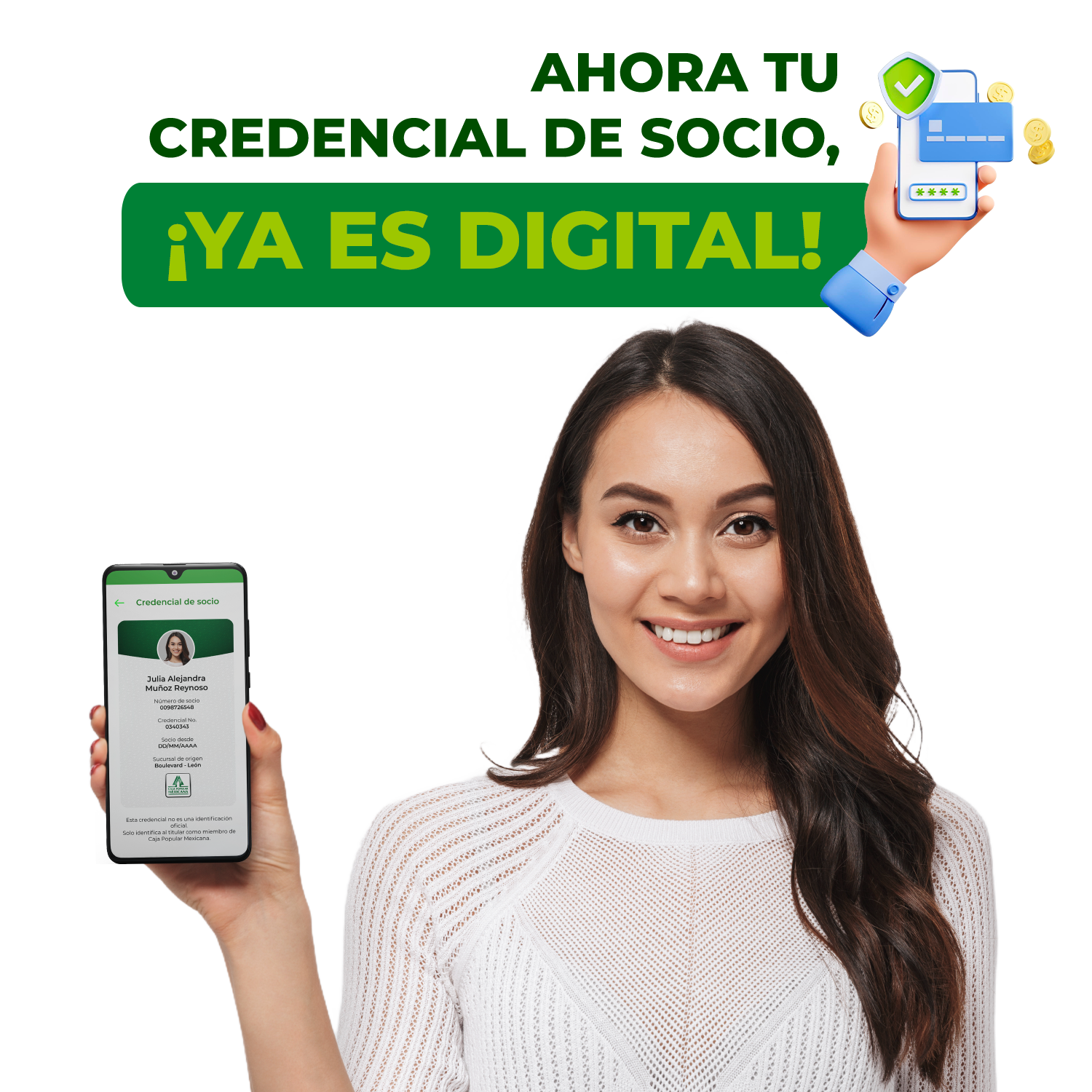 ¡Tu credencial de socio, ahora con nueva imagen!